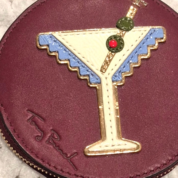 Vintage Tory Burch Burgundy Coin Purse - Picture 2 of 7